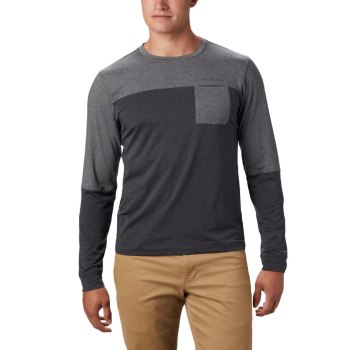 Columbia Muške Majice S Kapuljačom - Outdoor Elements Long Sleeve Sive | YIRE-52861